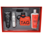 Armaf Odyssey Tag Uomo (Rosso) 4-Piece Set (100ml EDP Spray + 50ml Body Spray + 100ml Shower Gel + 250ml Shampoo)