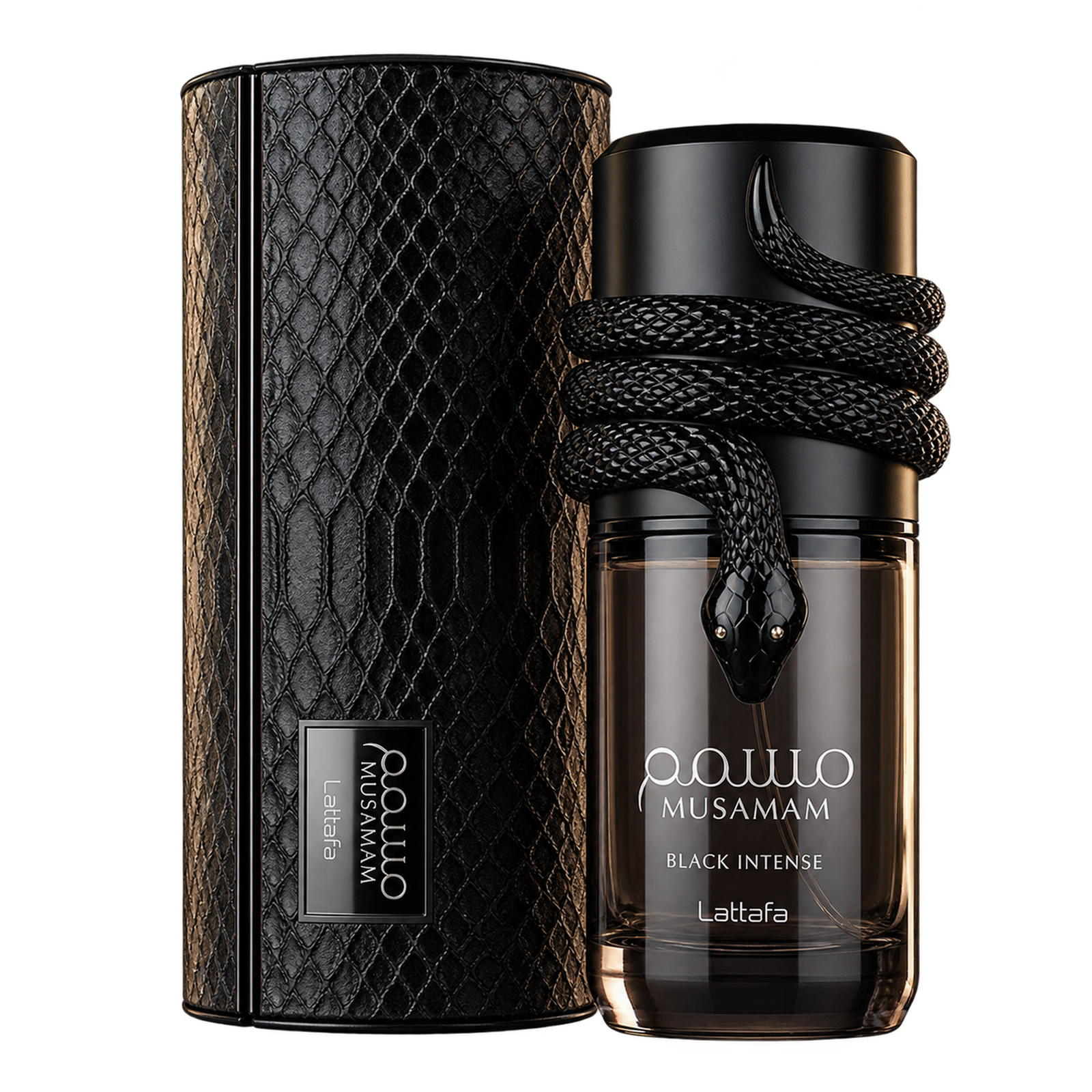 Lattafa Musamam Black Intense EDP 100ML fragrance bottle